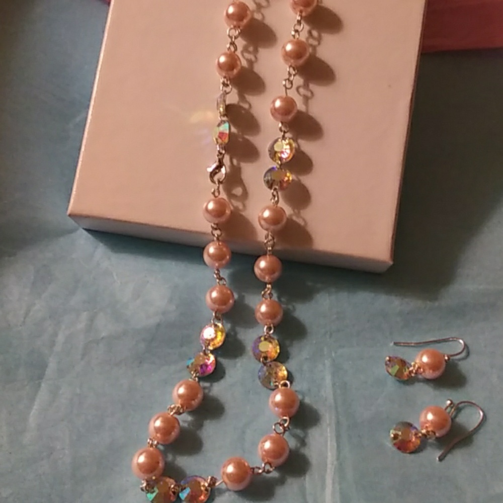 Home made jewerly set    gift with purchase